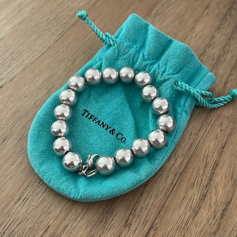 Tiffany and Co. 925 sterling silver ball bracelet